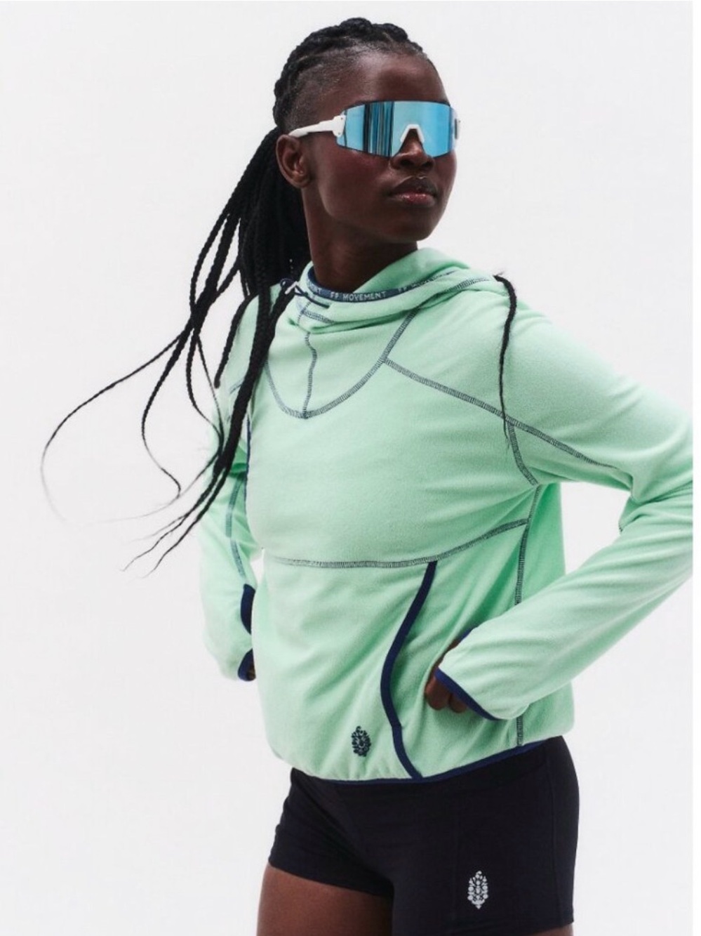 FP MOVEMENT Care FP On The Run Lightweight Fleece Pullover /Jade